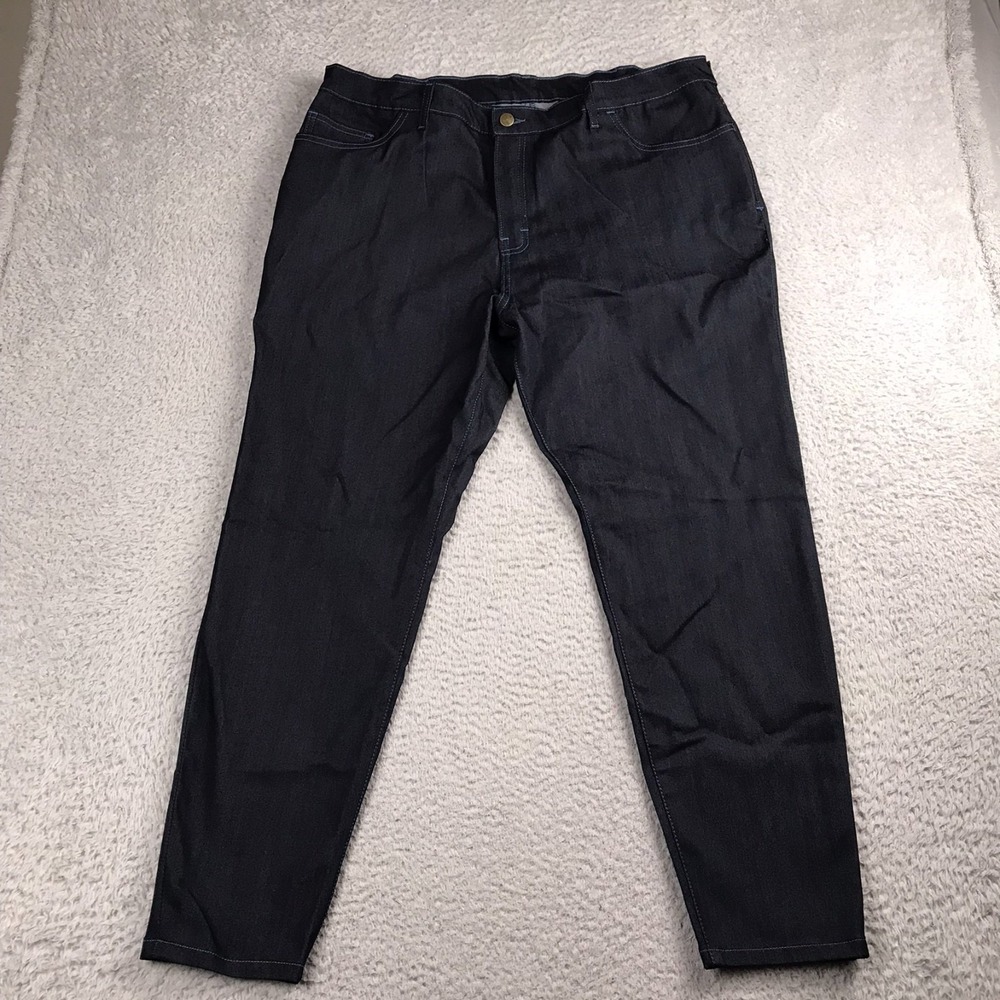 Blue Delta Jeans Mens 40x28 Dark Wash Indigo Mid Rise Straight RW30 Made In USA